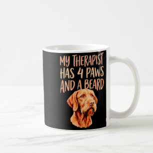 Drahthaar Vizsla Hund Lustig Mein Therapeuten Hat Kaffeetasse