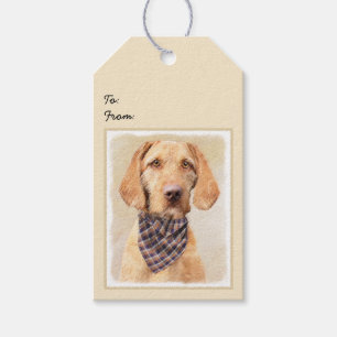 Drahthaar Vizsla Painting - Niedliche Hundekunst Geschenkanhänger