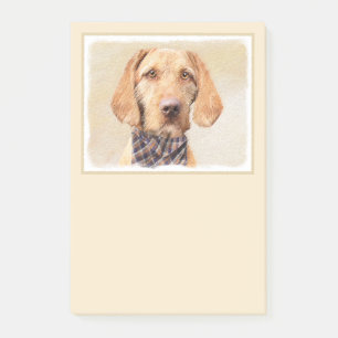 Drahthaar Vizsla Painting - Niedliche Hundekunst Post-it Klebezettel