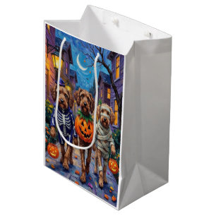 Drahthaarige Griffon-Halloween-Kostüme Mittlere Geschenktüte