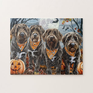 Drahthaariger Griffon Halloween Gruselig