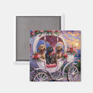 Drahthaariger Griffon Hund Valentinstag Magnet