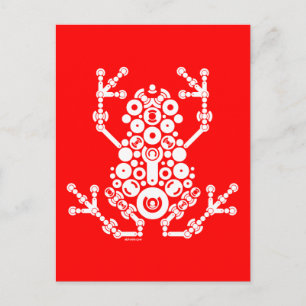 Drahtloser Frosch Postkarte