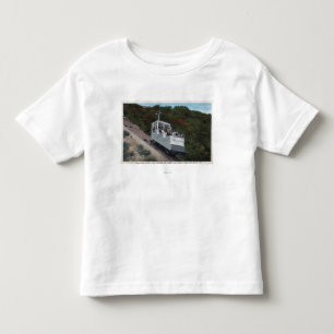 Drahtseilbahn auf Neigungs-Ansicht Kleinkind T-shirt