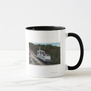 Drahtseilbahn auf Neigungs-Ansicht Tasse
