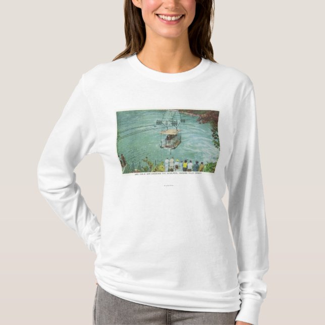 Drahtseilbahn, die den Strudel kreuzt T-Shirt (Vorderseite)