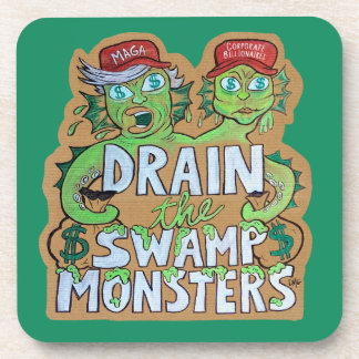 Drain the Swamp Monsters Coaster Set Getränkeuntersetzer