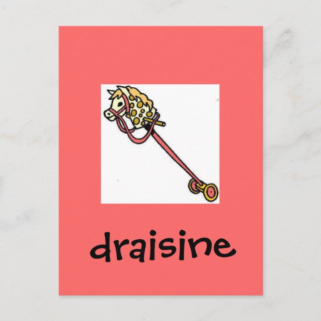 Draisine Postkarte (Vorderseite)