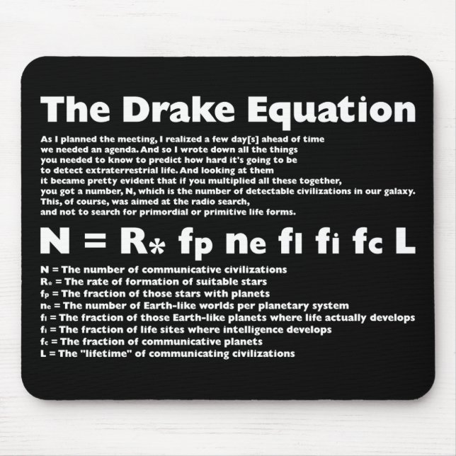 Drake_Equation Mousepad (Vorne)