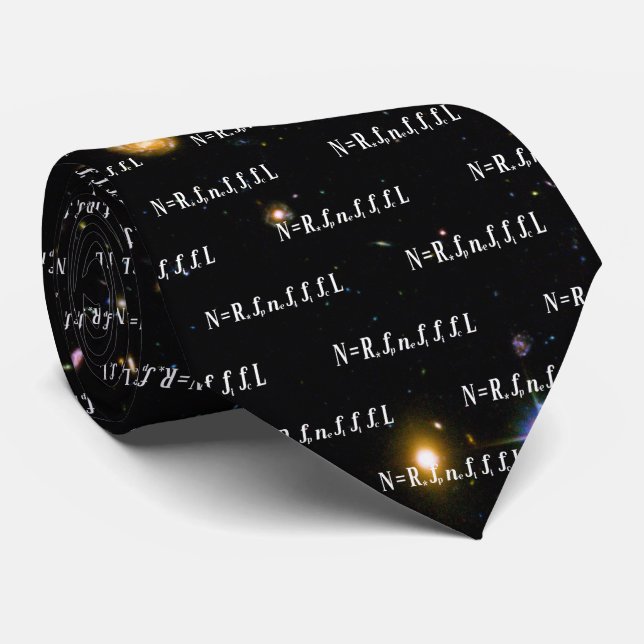 Drake-Gleichung Hubble tiefe Feld-Galaxien Krawatte (Gerollt)