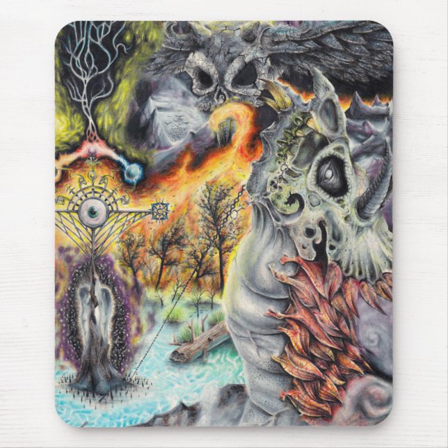 DRAKE: Liebe & Leidenschaft - Fantasy Artwork Mousepad (Vorne)
