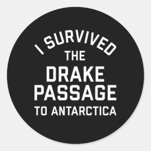 Drake Passage Antarktis Runder Aufkleber