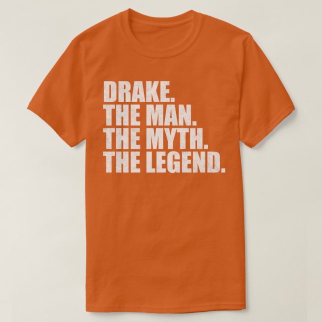 DrakeDrake Name Drake Vorname T-Shirt (Design vorne)