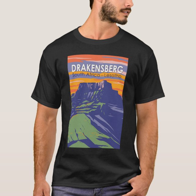 Drakensberg Südafrika Lesotho T-Shirt (Vorderseite)