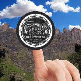 Drakensberg - Südafrika Runder Aufkleber