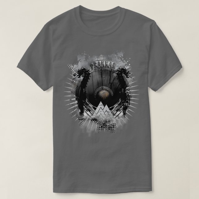 Drakkar Viking Long Ship T-Shirt (Design vorne)