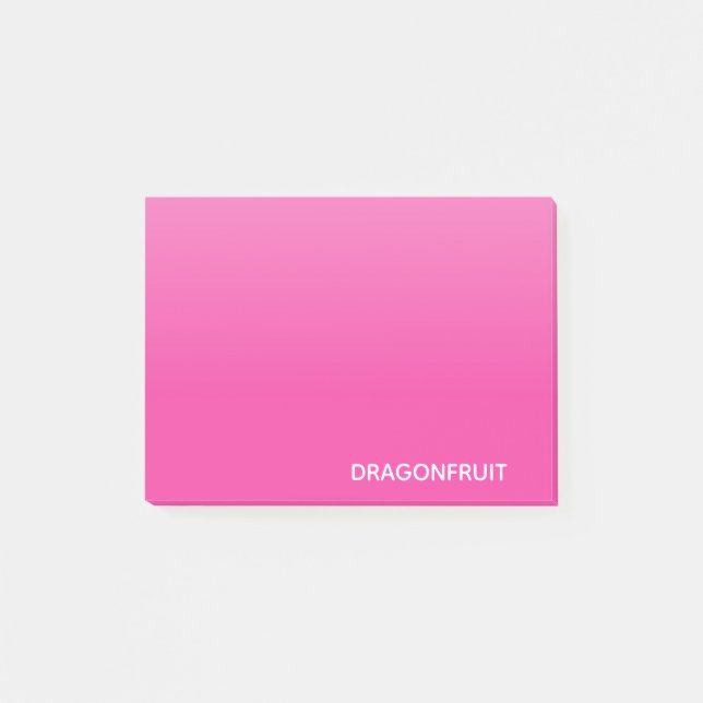 Drakonfrucht rosa Farbname Post-it Klebezettel (Vorderseite)