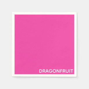 Drakonfrucht rosa Farbname Serviette