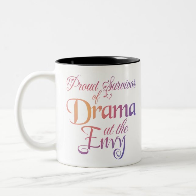 Drama at Envy - Massage Meme Zweifarbige Tasse (Links)