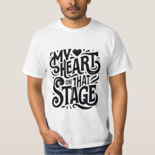 Drama Club Geschenk - Künstlerische Performer Typo T-Shirt