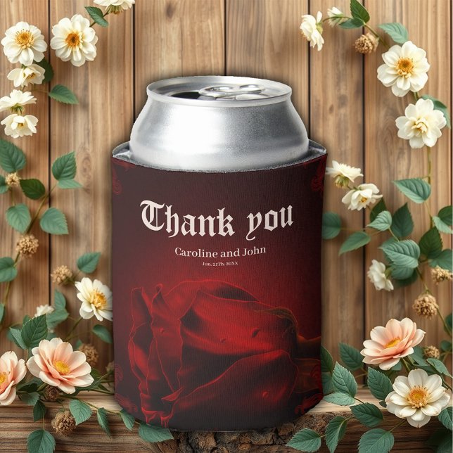 Drama der Liebe, die gotische Rose der Erinnerung. Dosenkühler (Von Creator hochgeladen)