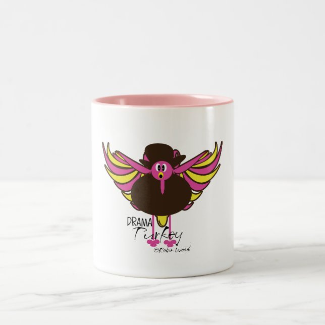 Drama die Türkei - lustige Zweifarbige Tasse (Mittel)