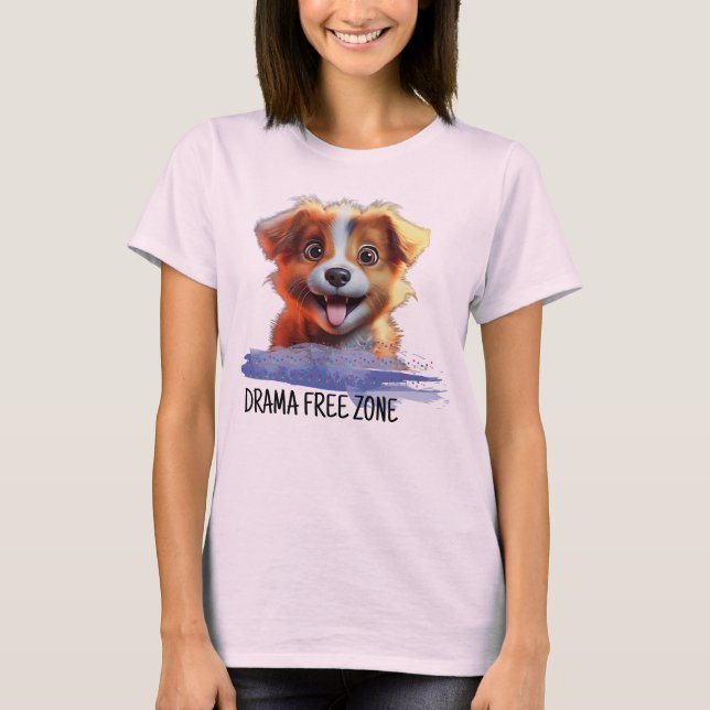 DRAMA FREE ZONE T-Shirt (Vorderseite)