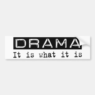Drama ist es autoaufkleber