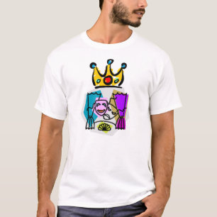 Drama-König w/DRAMA KÖNIGS Rückseite an T-Shirt