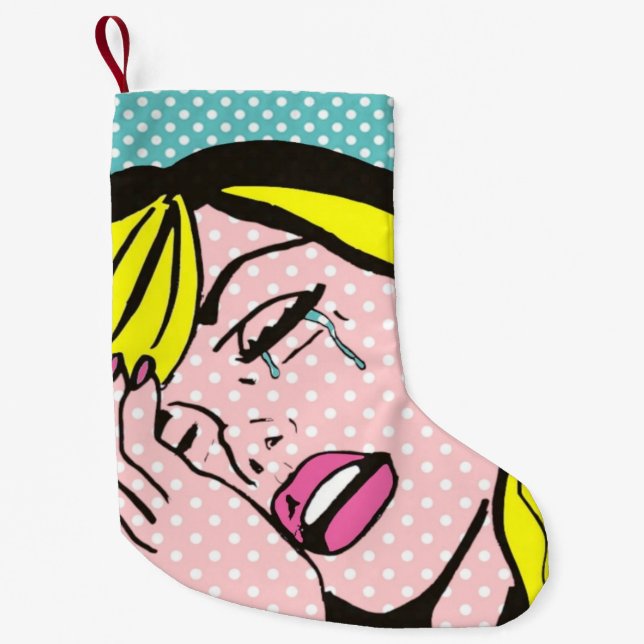 Drama-Königin-Pop-Kunst-WeihnachtsStrumpf Kleiner Weihnachtsstrumpf (Vorderseite)