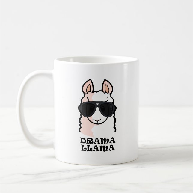 Drama-Lama Kaffeetasse (Links)