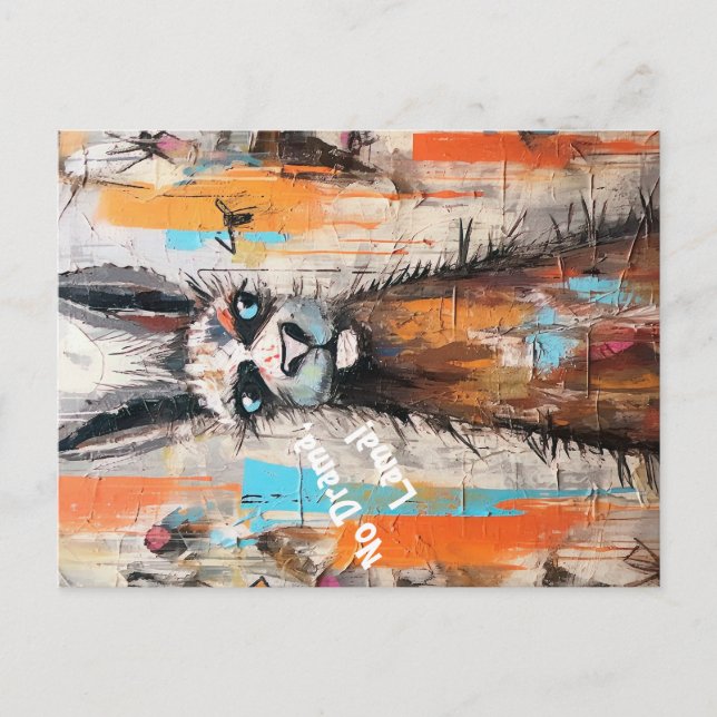 Drama Lama Personalisierbar Funky Hipster Niedlich Postkarte (Vorderseite)