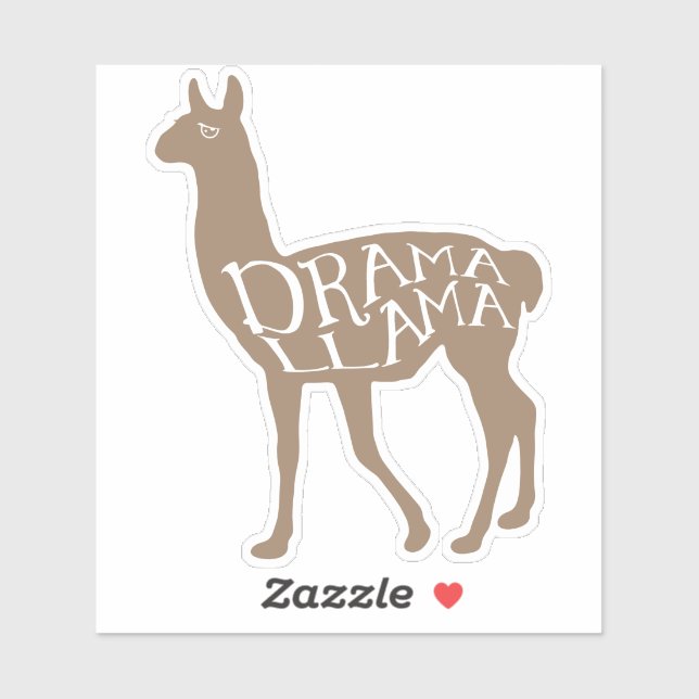 Drama Llama Aufkleber (Blatt)