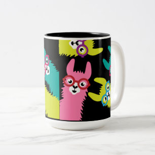 Drama Llama Coloré Camélid Grand Café Mug