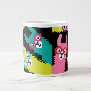 Drama Llama Colorful Camelid Jumbo-Tasse