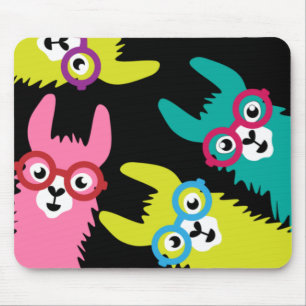 Drama Llama Colorful Camelid Mousepad
