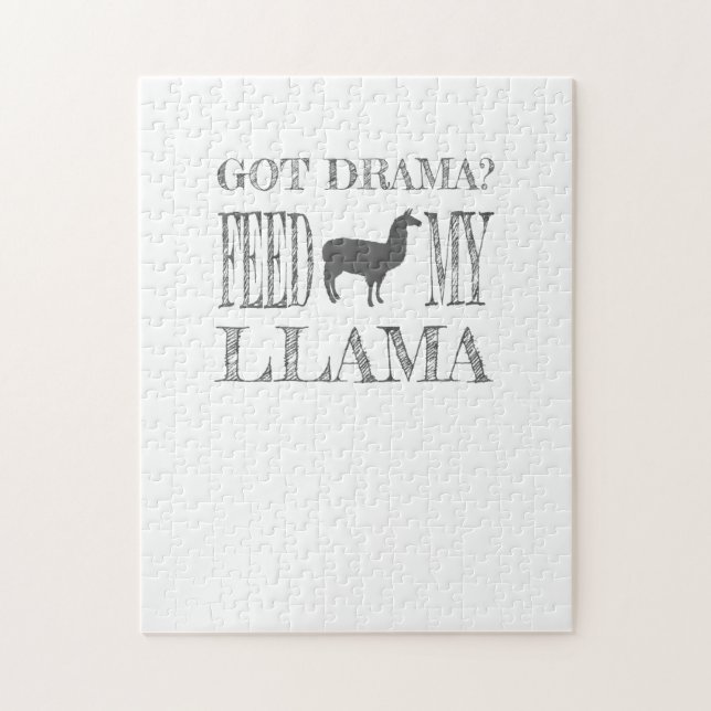 Drama Llama Got Drama Fütterte Mein Llama (Vertikal)