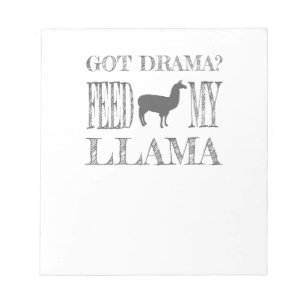 Drama Llama Got Drama Fütterte Mein Llama Notizblock