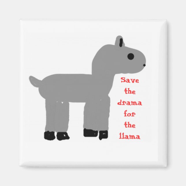 Drama Llama Magnet (Vorne)