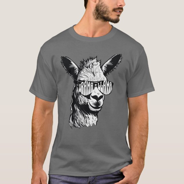 Drama Llama Punny Llama Lover's Men's T-Shirt (Vorderseite)