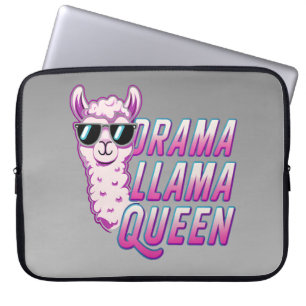 Drama Llama Queen Niedlich Llama mit Sonnenbrille Laptopschutzhülle