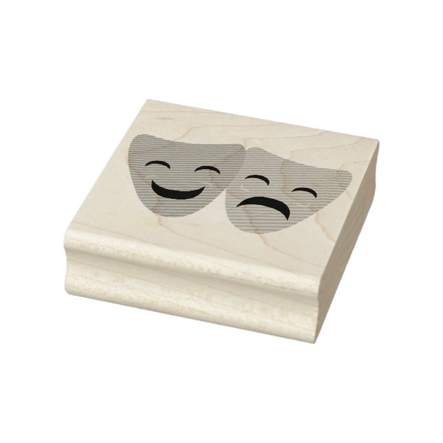 Drama-Masken-Briefmarke Gummistempel (Stempel)