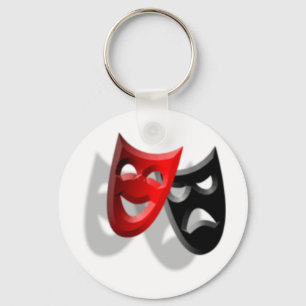 Drama-Masken Schlüsselanhänger