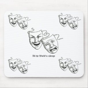 Drama maskiert Maus Mousepad