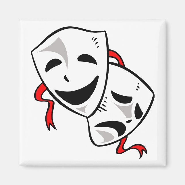 Drama Masks Magnet (Vorne)
