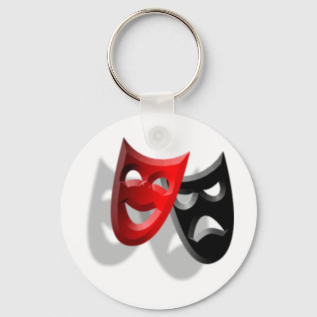 Drama Masks Schlüsselanhänger (Vorderseite)