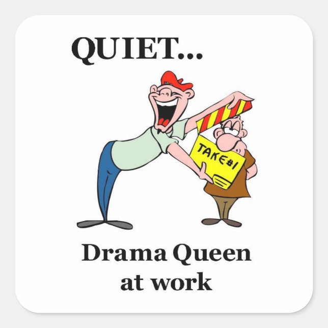Drama Queen Aufkleber (Vorderseite)