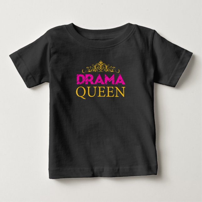 Drama Queen Crown Schauspiel Schauspielerin Broadw Baby T-shirt (Vorderseite)