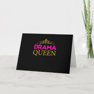 Drama Queen Crown Schauspiel Schauspielerin Broadw Karte