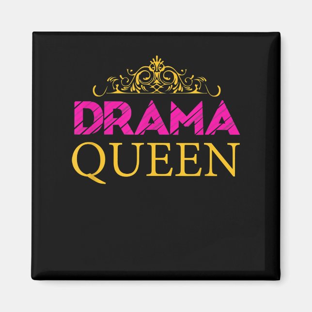 Drama Queen Crown Schauspiel Schauspielerin Broadw Magnet (Vorne)